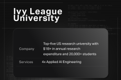 AI Engineering for Top-5 US University